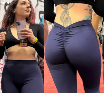 Fit body girl in tight leggings